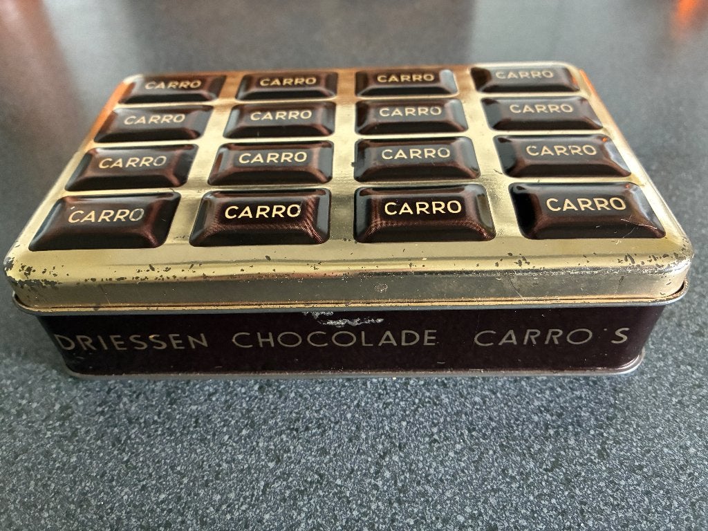 Chocolade blik, Verzamelen, Ophalen of Verzenden, Gebruikt, Overige, Overige merken