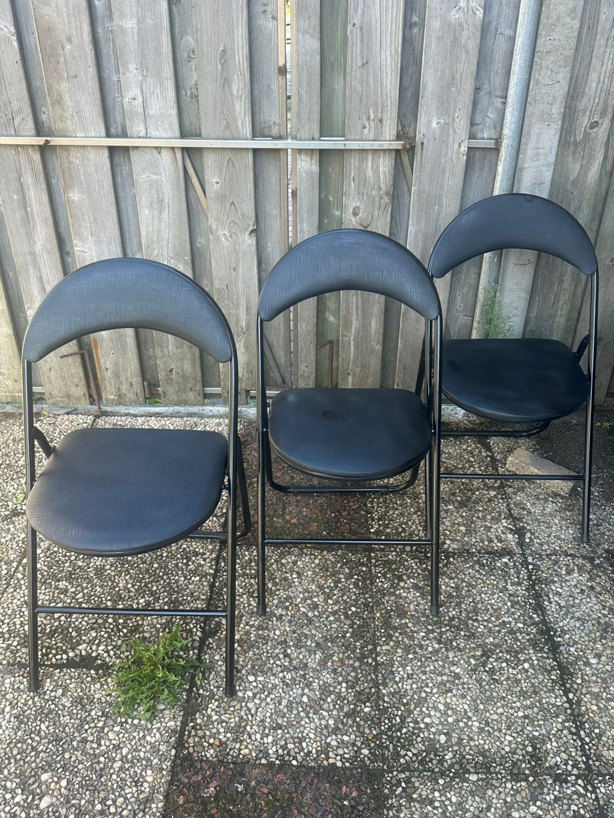 Te koop: 3 goede klapstoelen, Ophalen of Verzenden, Zo goed als nieuw, Kunststof