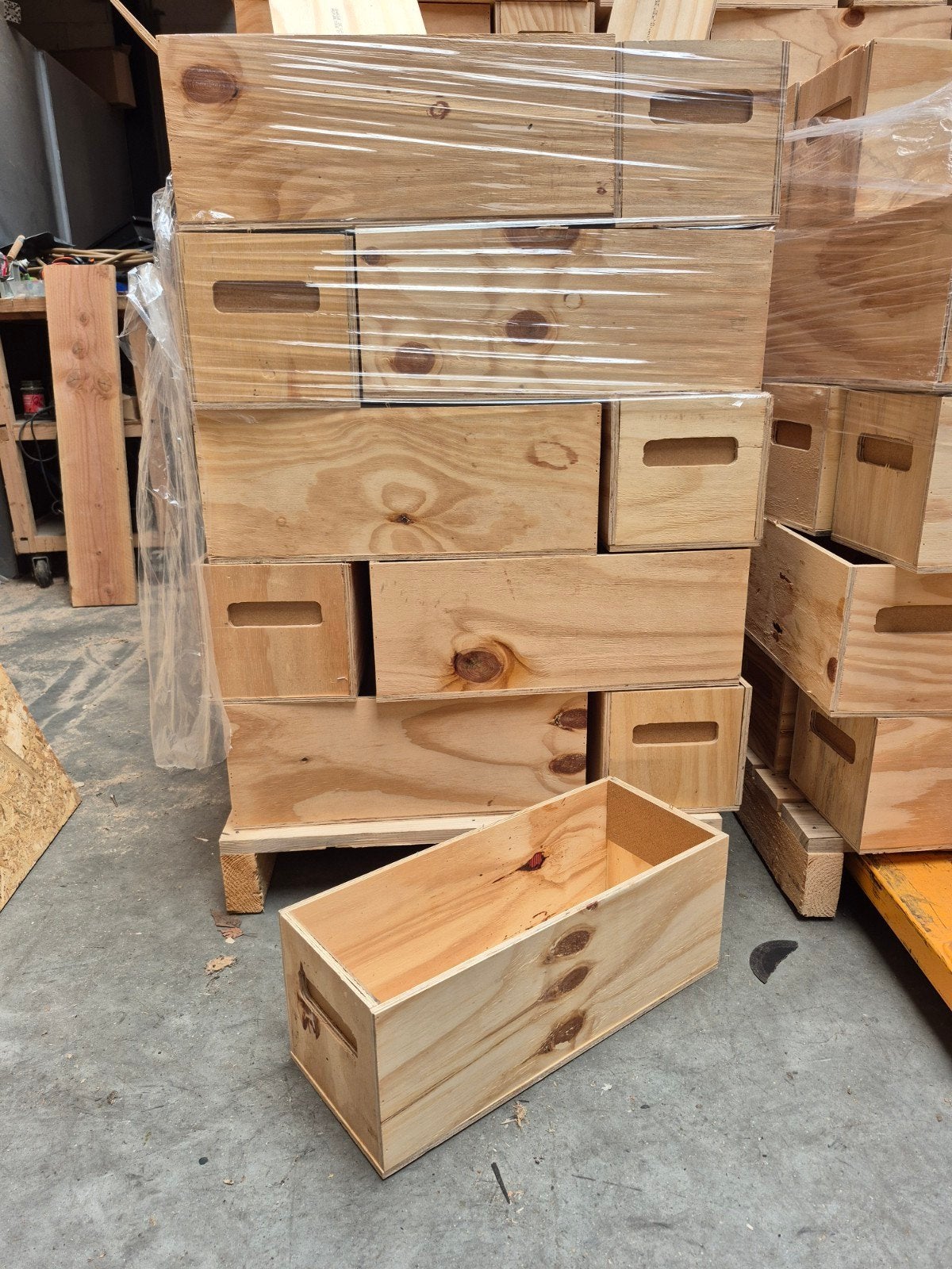Houten kistjes 51x20x20 voor verpakking van jou producten, Ophalen, Halfschaduw