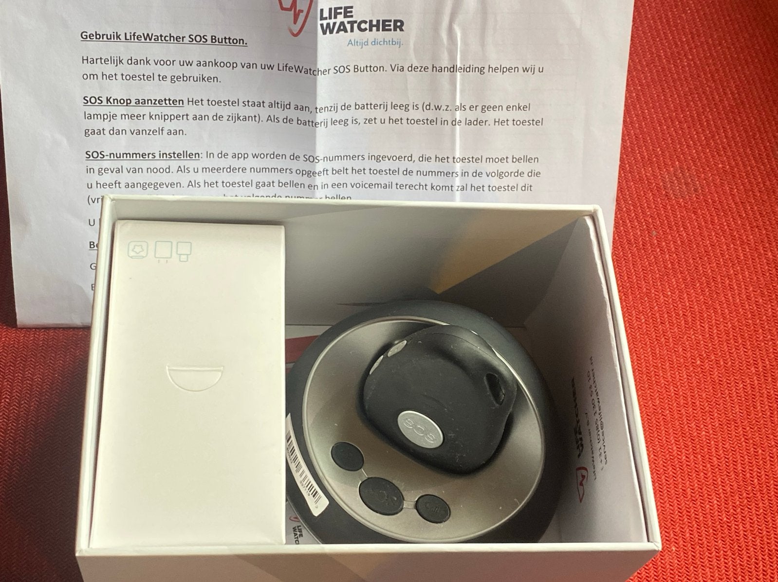 LifeWatcher SOS Button met plaatsbepaling - Gebruikt, goede, Ophalen of Verzenden, Gebruikt, Overige typen, Universeel