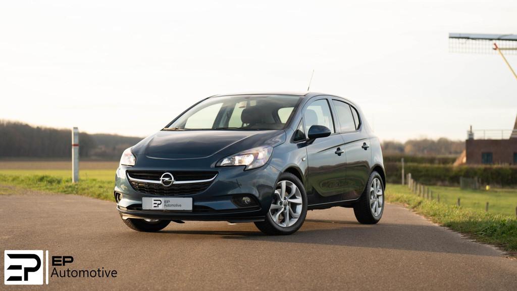 Opel Corsa 1.4 Turbo|AppleCarPlay|Cruise|DealerOnderhouden|, Voorwielaandrijving, Gebruikt, Zwart, 4 cilinders