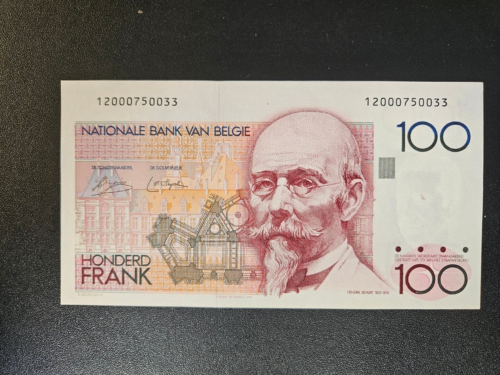 België pick 140a 1978-81 UNC- GEEN handtekening achterkant, Verzenden, België, Los biljet