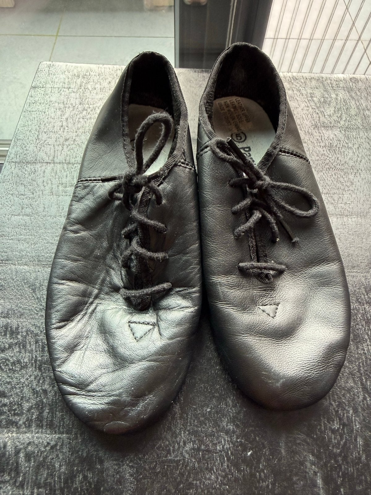 Papillon Zwarte Jazzschoenen Maat 5 (ca. 35), Ophalen of Verzenden, Gebruikt, Schoenen