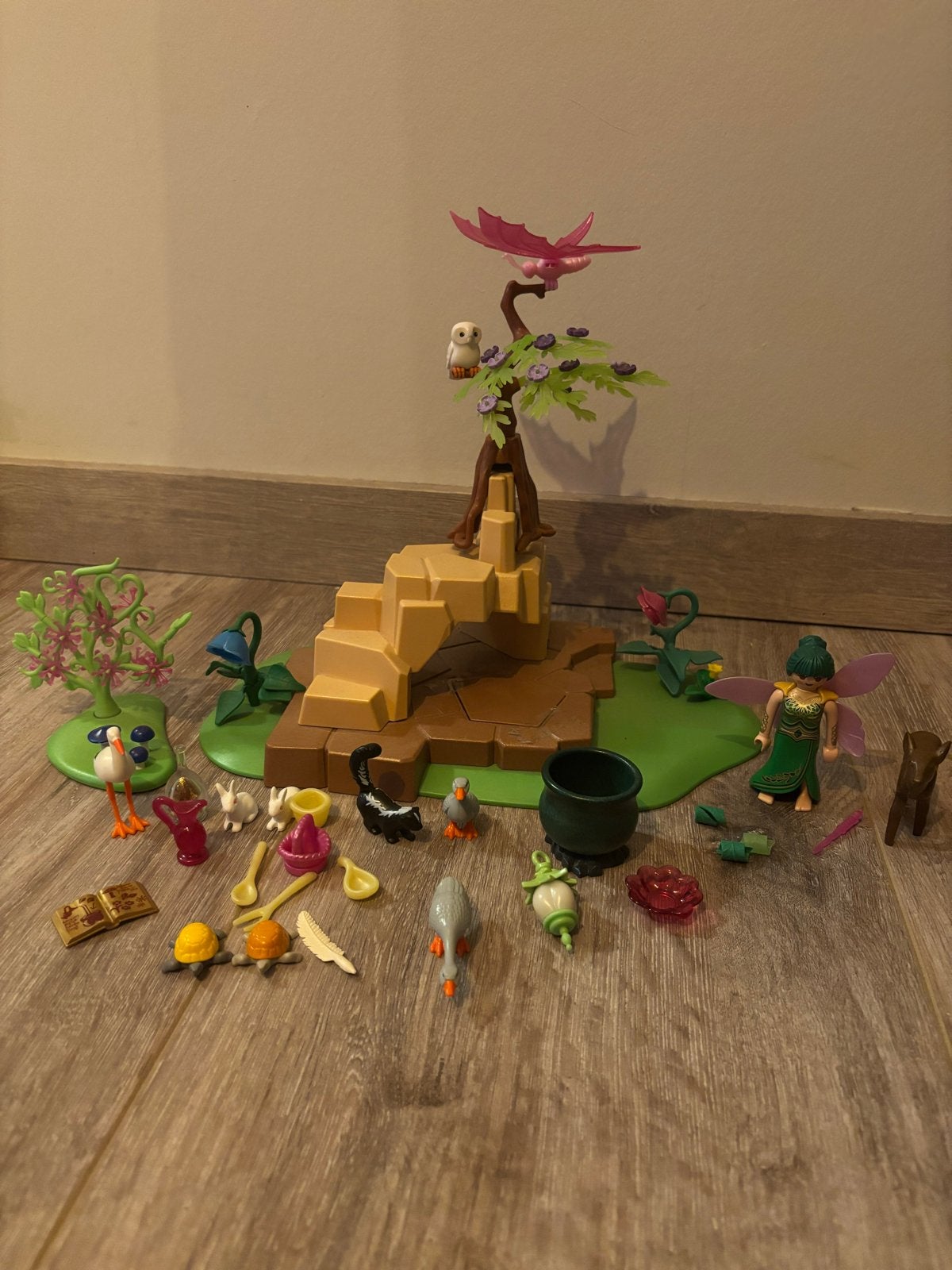 Playmobil elven set met accessoires en figuren, Ophalen of Verzenden, Zo goed als nieuw, Jongen of Meisje