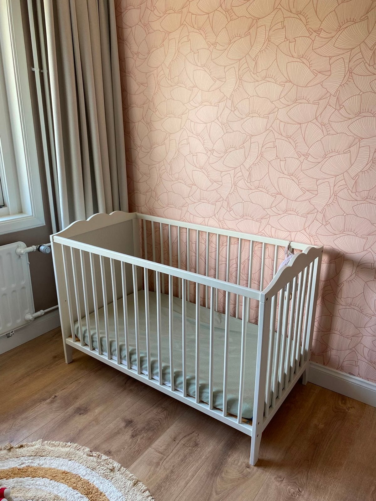 Ledikant 60x120 met aerosleep matras en molton, Ophalen, Zo goed als nieuw, Ledikant