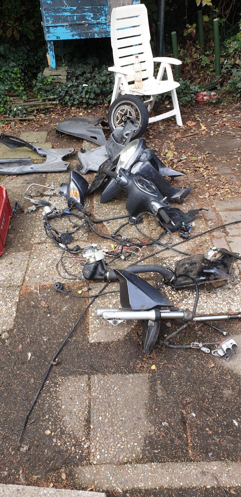 Yamaha Cygnus Onderdelen Compleet., Fietsen en Brommers, Ophalen, Gebruikt, Overige typen, 80 kg of meer