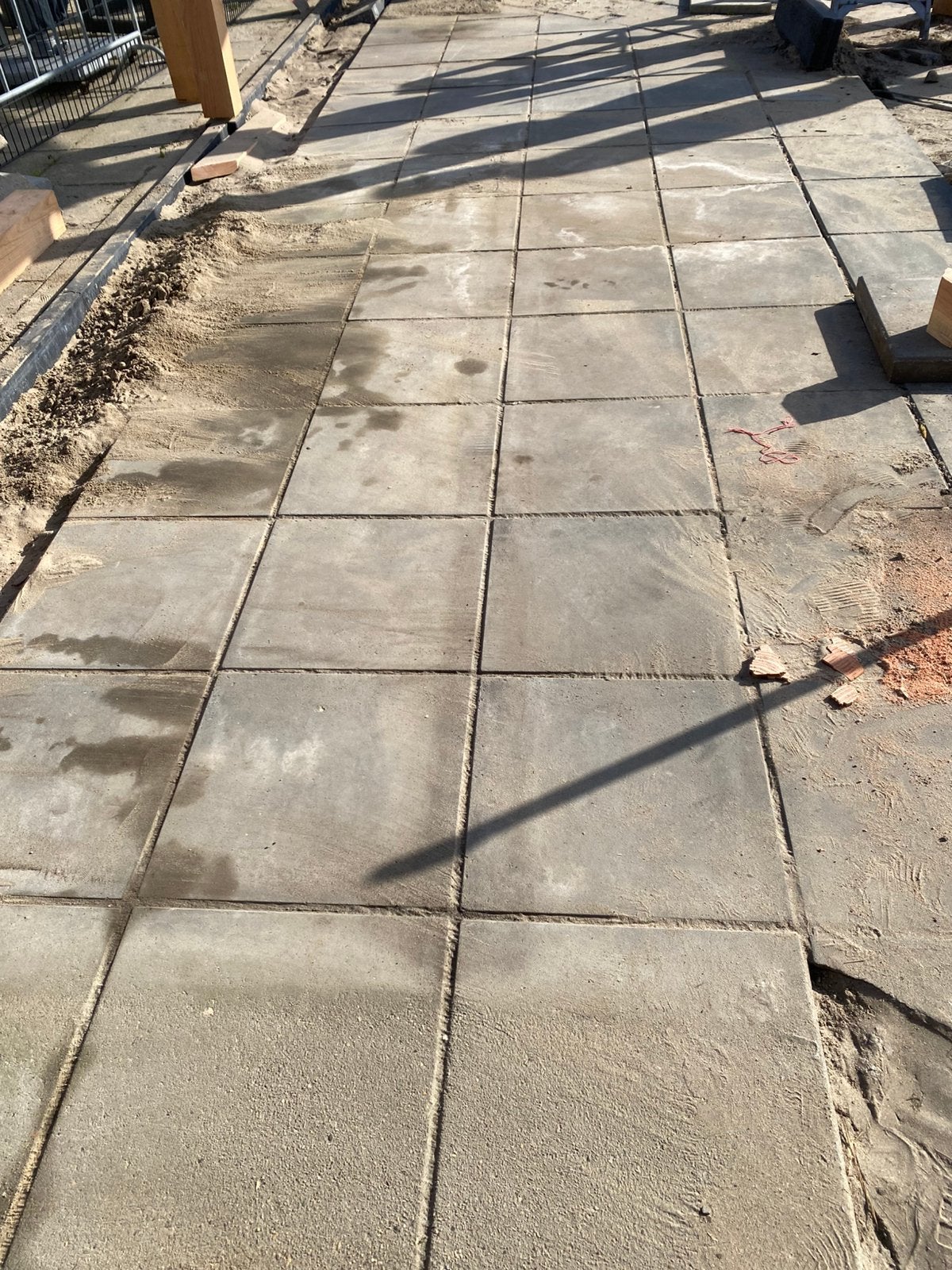 Tuintegels 50x6 cm grijs, Ophalen, Zo goed als nieuw, Beton, Terrastegels