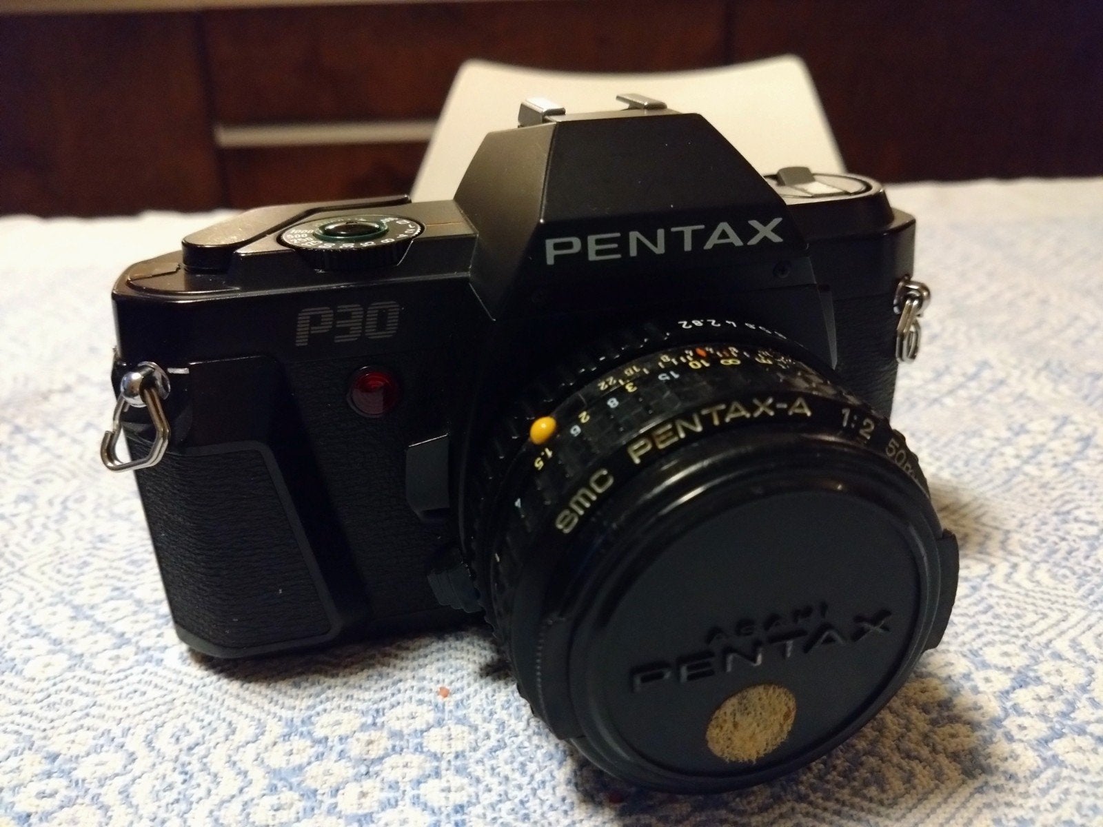 Pentax P30 + SMC PENTAX-A f2.0/50mm, P&S or fully manual, Audio, Tv en Foto, Ophalen of Verzenden, Gebruikt, Spiegelreflex, Pentax