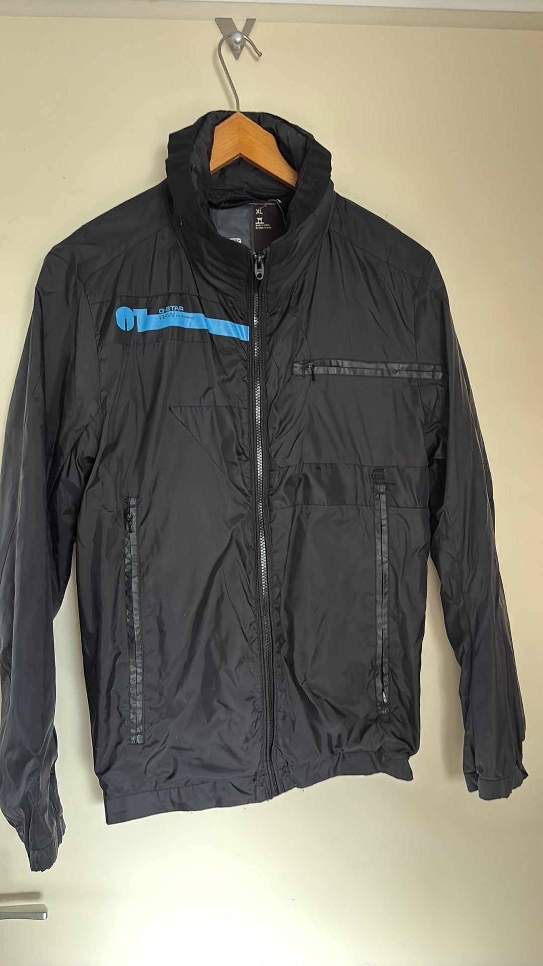 Zwart G star jack mt XL, Ophalen of Verzenden, Gedragen, Maat 56/58 (XL), Zwart