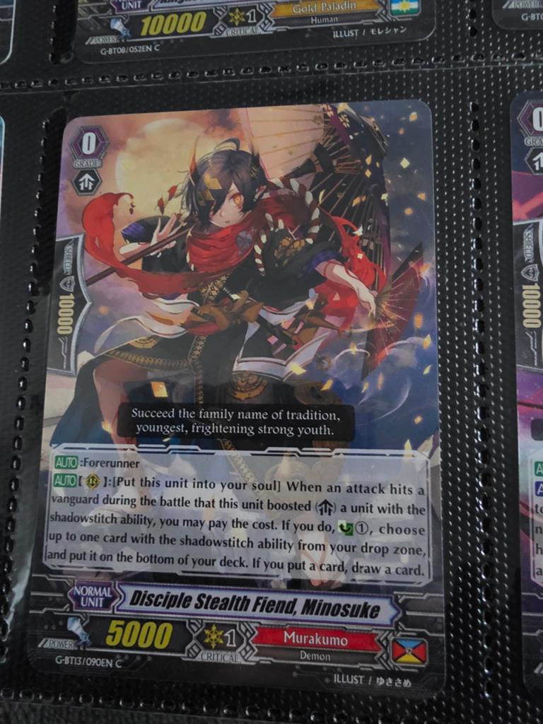 Cardfight!! Vanguard: Disciple Stealth Fiend, Minosuke, Ophalen of Verzenden, Zo goed als nieuw, Losse kaart
