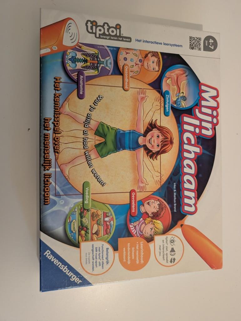Tiptoi spel: Mijn Lichaam (excl. stift), Kinderen en Baby's, Speelgoed | Educatief en Creatief, Ophalen of Verzenden, Gebruikt