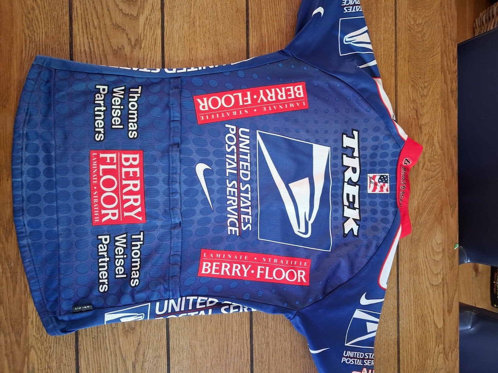 US Postal Wielrenshirt - Maat S wielershirt shirt, S, Gebruikt, Nike, Heren