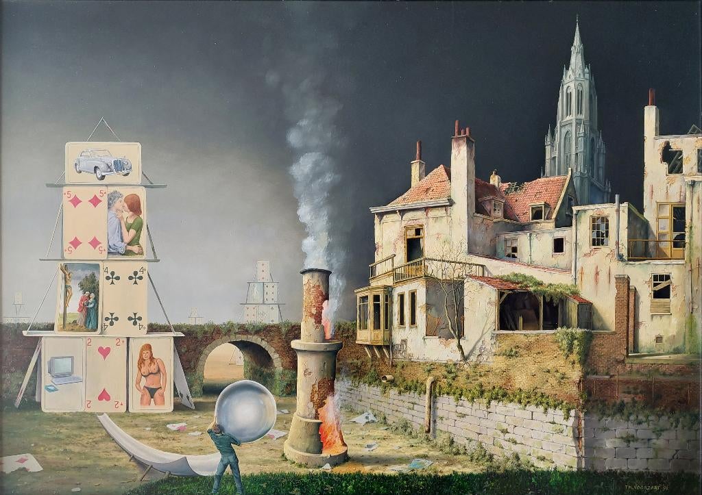 Theo Voorzaat – groot olieverfschilderij [1996], Ophalen