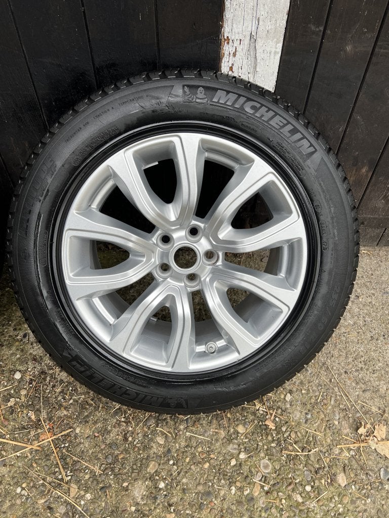 Originele range rover evoque velgen 18” zomer set 5x108, Auto-onderdelen, Banden en Velgen, Niet ingevuld, 18 inch, Gebruikt, Banden en Velgen