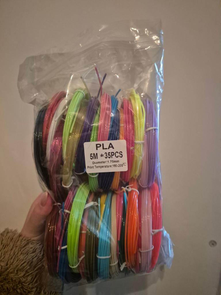 PLA Filament Set - 35 kleuren, 1.75mm, 5M per kleur, Verzenden