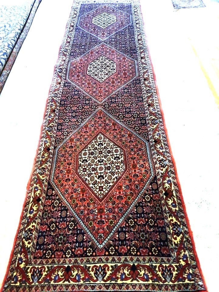 (Bidjar) Perzische loper tapijt- 317X85- Geknoopt in Iran, Ophalen, 200 cm of meer, 50 tot 100 cm, Zo goed als nieuw