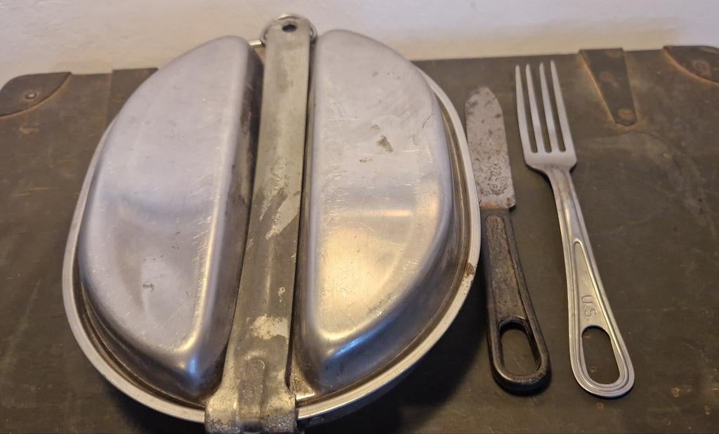 Us ww2 mestin met bestek, Ophalen of Verzenden, Amerika