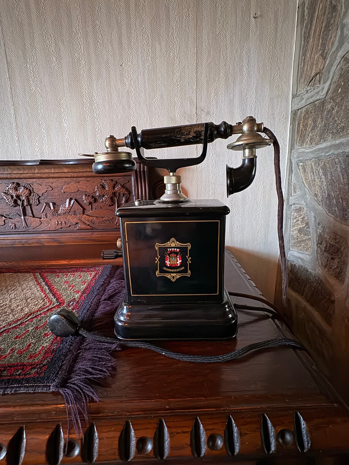 Antieke Jydsk Telefoon - Decoratief Stuk, Ophalen of Verzenden