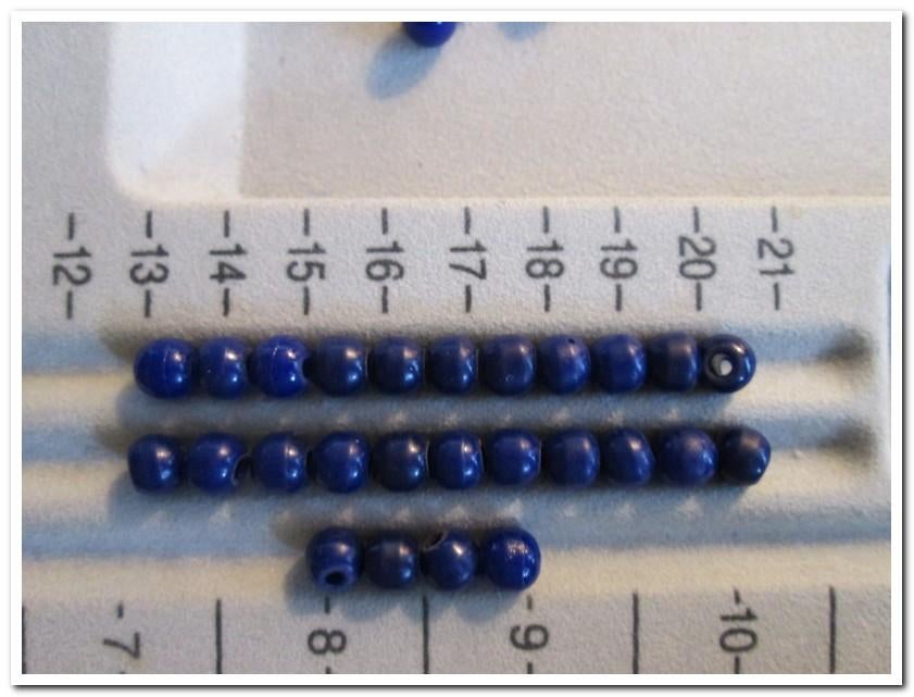 Vintage glazen kralen - donker blauw  / GK 2048, Hobby en Vrije tijd, Kralen en Sieraden maken, Ophalen of Verzenden, Zo goed als nieuw