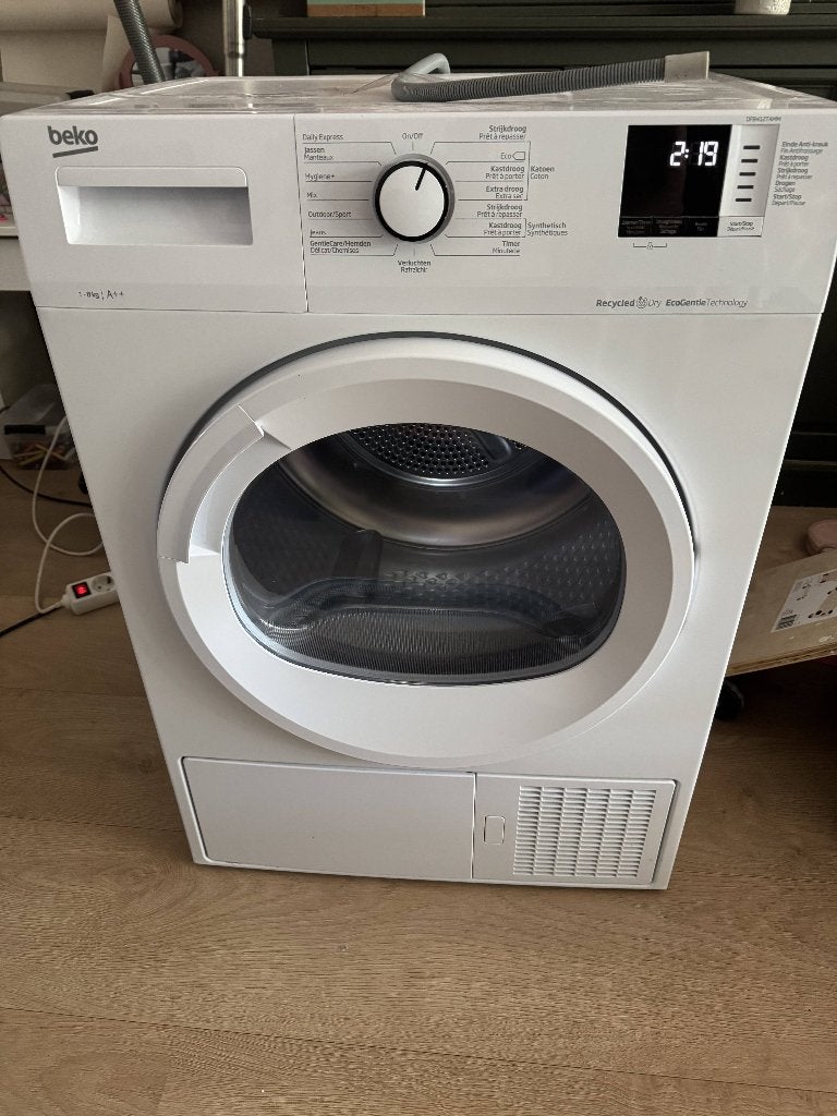 Beko DF8412TAMM Warmtepompdroger – A++ – 8 kg, Ophalen, 6 tot 8 kg, Minder dan 85 cm, Zo goed als nieuw