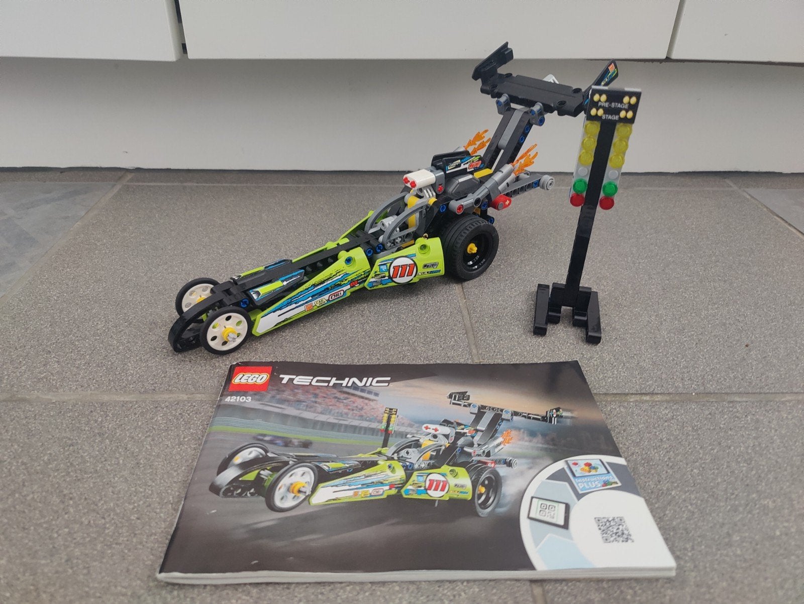 Lego Technic 42103 dragster, Kinderen en Baby's, Speelgoed | Duplo en Lego, Ophalen of Verzenden, Gebruikt