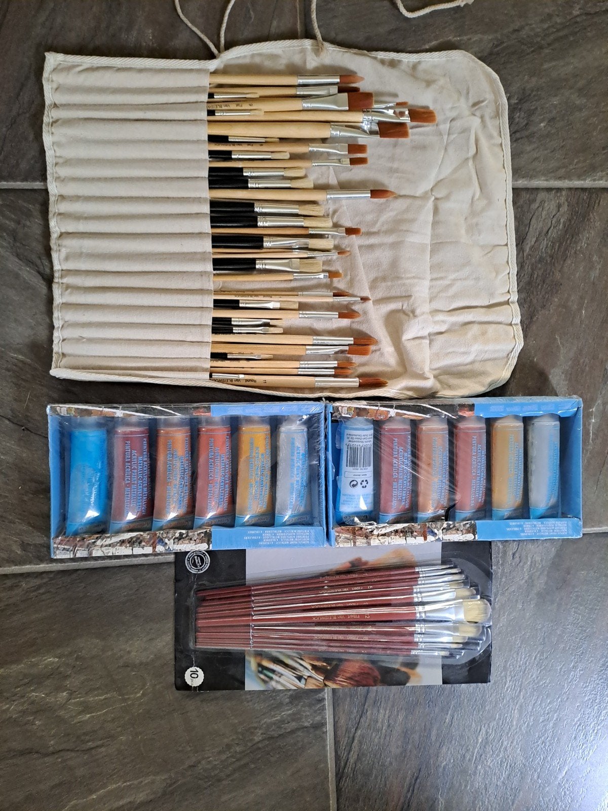 Schilderset: Acrylverf, Penselen en Kwasten, Ophalen of Verzenden, Nieuw, Acrylverf