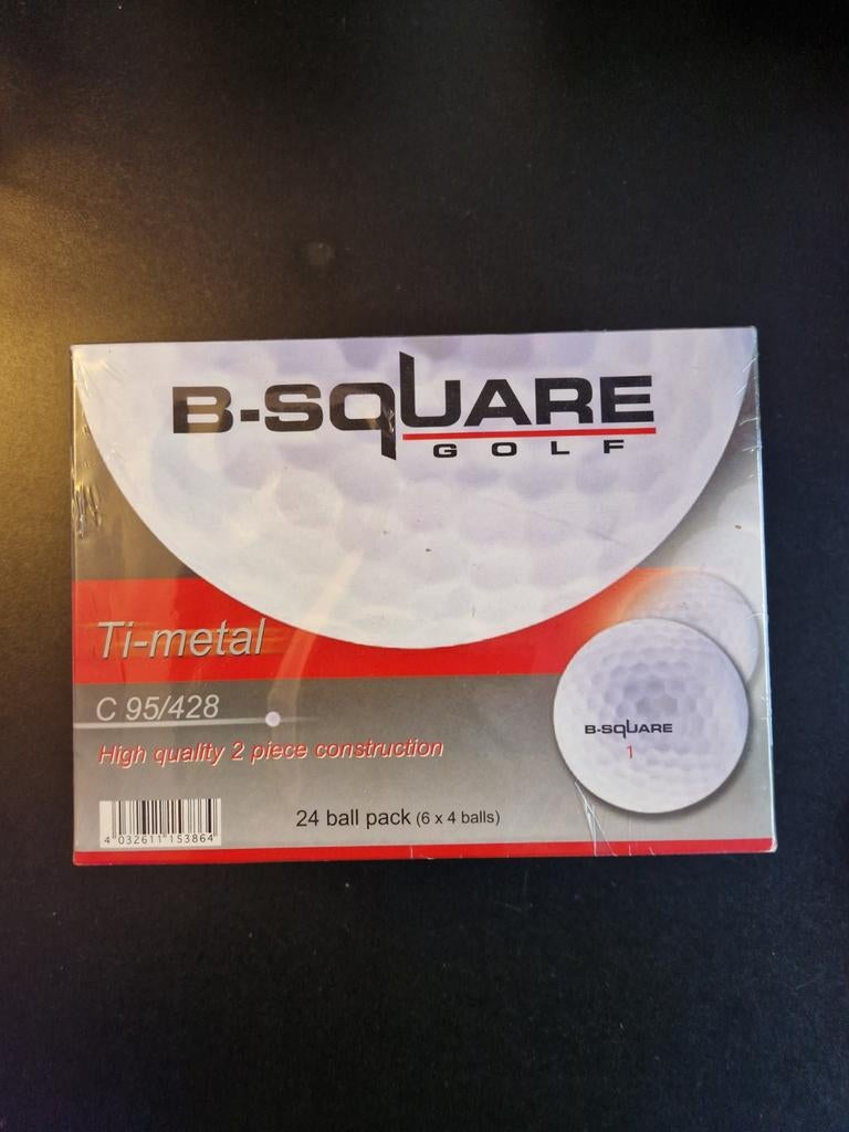 B-SQUARE golfballen (24 stuks) met gratis tees, Sport en Fitness, Golf, Ophalen of Verzenden