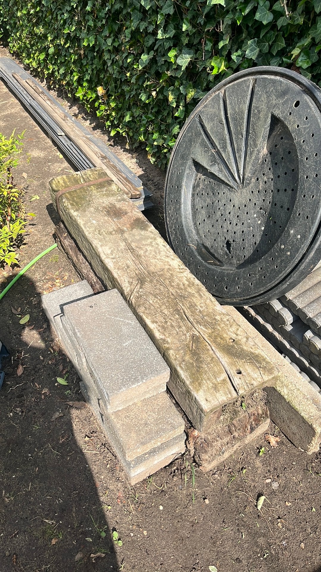 Houten Bielzen hardhout, Ophalen, Gebruikt, 25 cm of meer, Biels