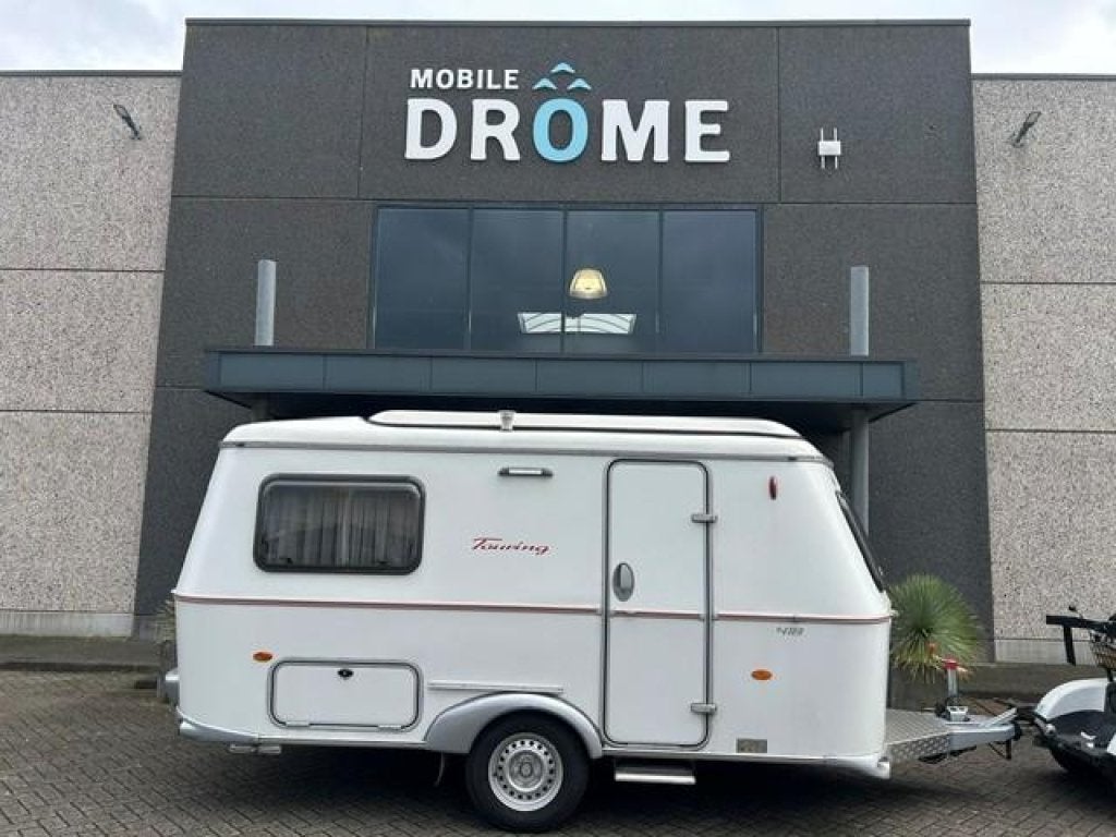 Eriba Touring Triton 418 UNICO VOORTENT, Caravans en Kamperen, Standaardzit, Dwarsbed, Bedrijf, 4 tot 5 meter