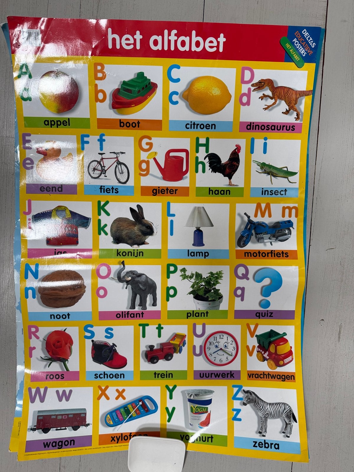 Educatieve posters: Alfabet, Tafels, Wereldkaart, Ophalen of Verzenden, Gelezen, 3 tot 4 jaar