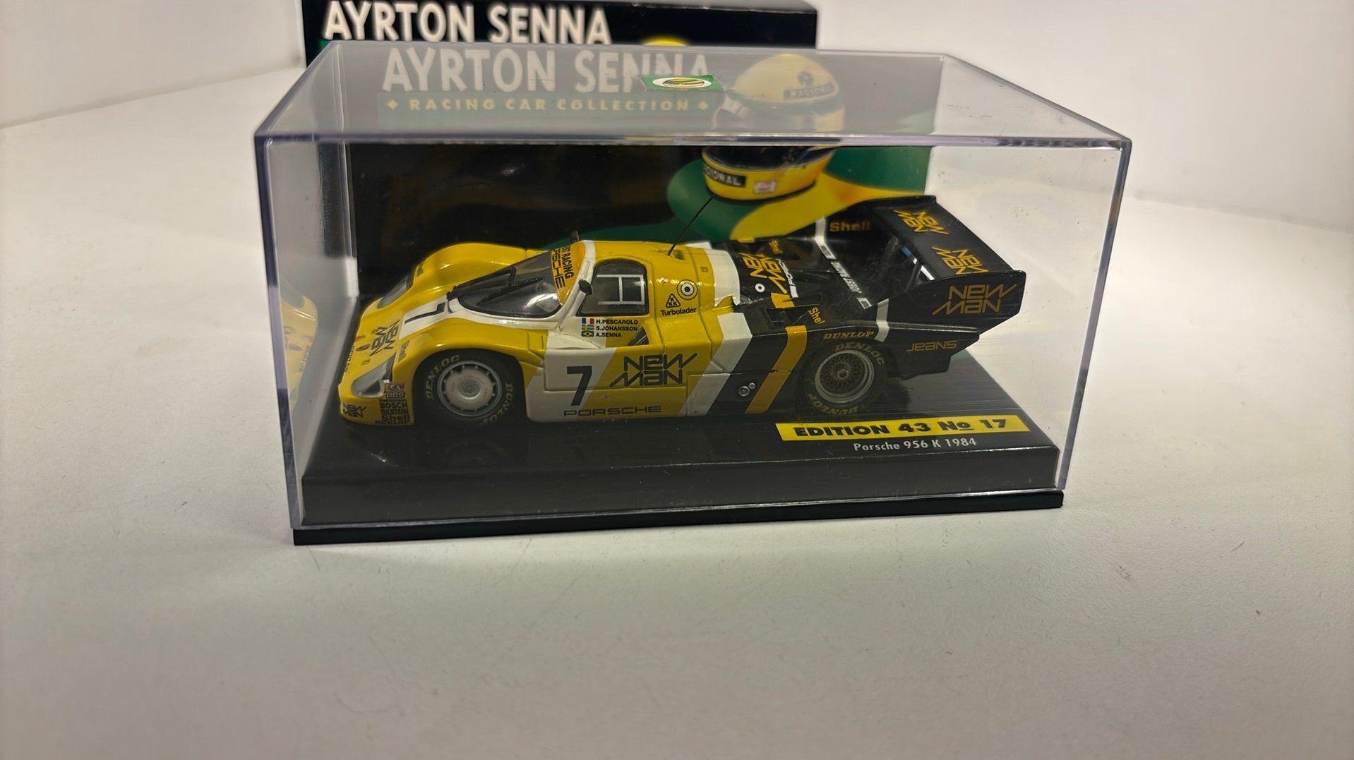 Porsche 956 k 1984 ayron senna 1984 minichamps 1.43, Hobby en Vrije tijd, Modelauto's | 1:43, Auto, Ophalen of Verzenden, MiniChamps