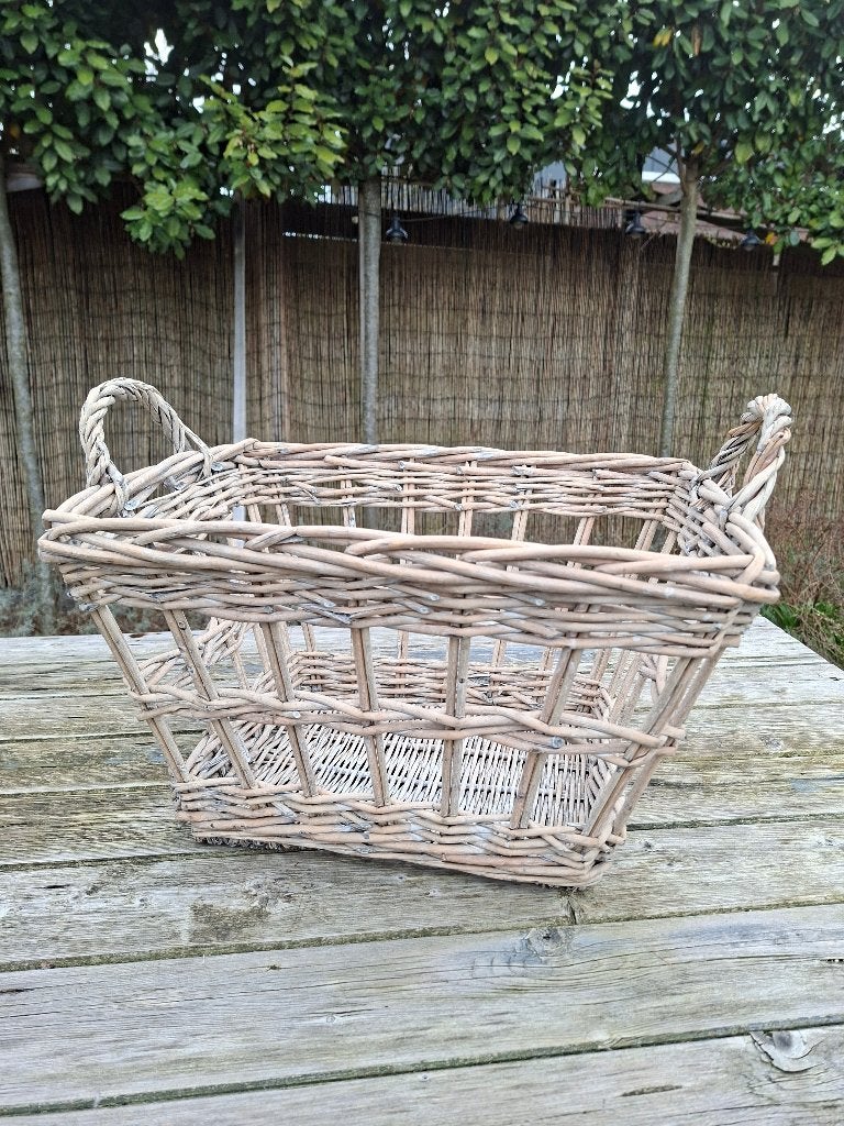 Decoratieve rieten mand 40x30x25 cm, Ophalen, Gebruikt, Mand, Riet