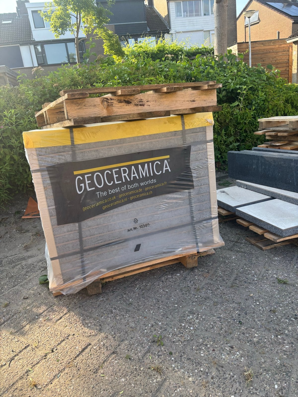 9,6 m2 GeoCeramica 80x40x4 - Ipanema Sandy Beach tegels, Ophalen, 60 cm of meer, Keramiek, Nieuw