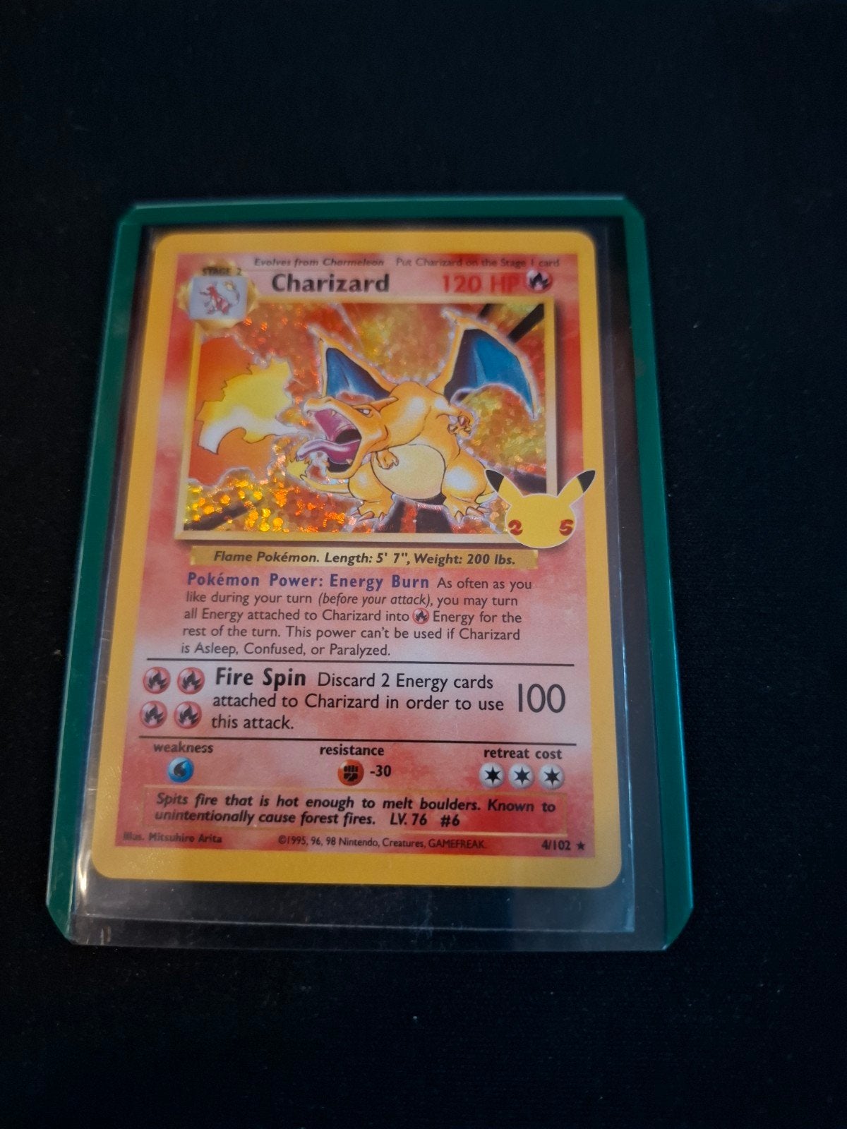 Charizard Celebrations Pokémon Kaart, Ophalen, Nieuw, Losse kaart, Foil