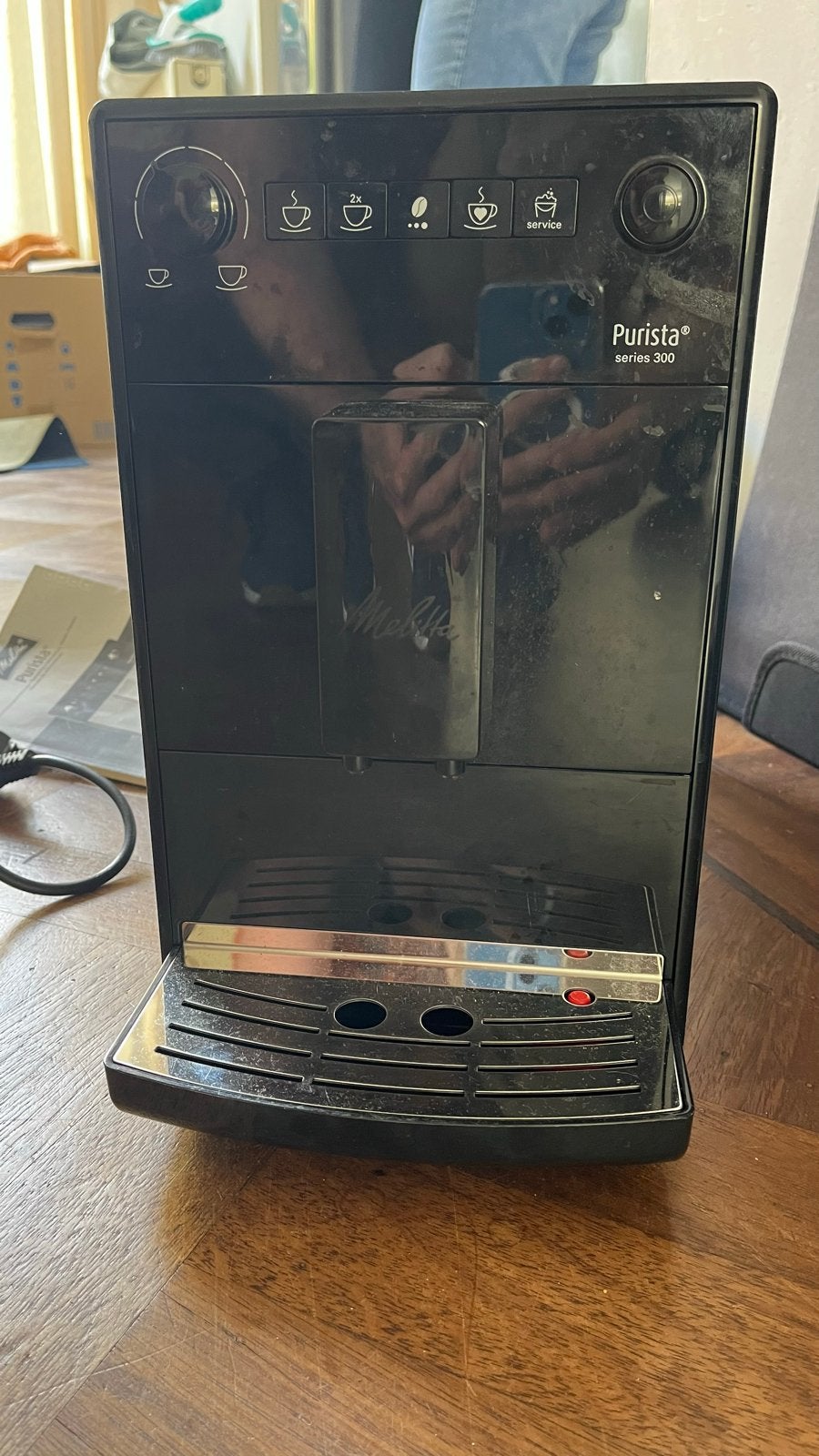 Melitta Purista F23/0-002 volautomatische espressomachine, Ophalen of Verzenden, Gebruikt, Koffiemachine, Koffiebonen