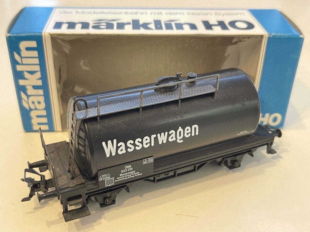 Märklin 4445 Ketelwagen ÖBB, Oostenrijk Watertankwagen OVP, Wisselstroom, Gebruikt, Wagon, Ophalen of Verzenden