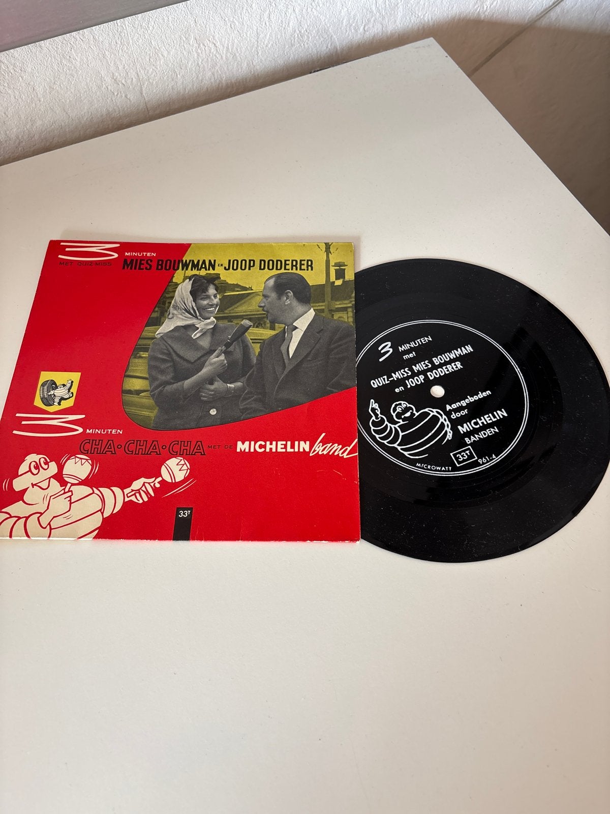 Mies Bouwman & Joop Doderer - Cha-Cha-Cha met Michelin, Cd's en Dvd's, Gebruikt, Overige genres, 7 inch, Ophalen of Verzenden