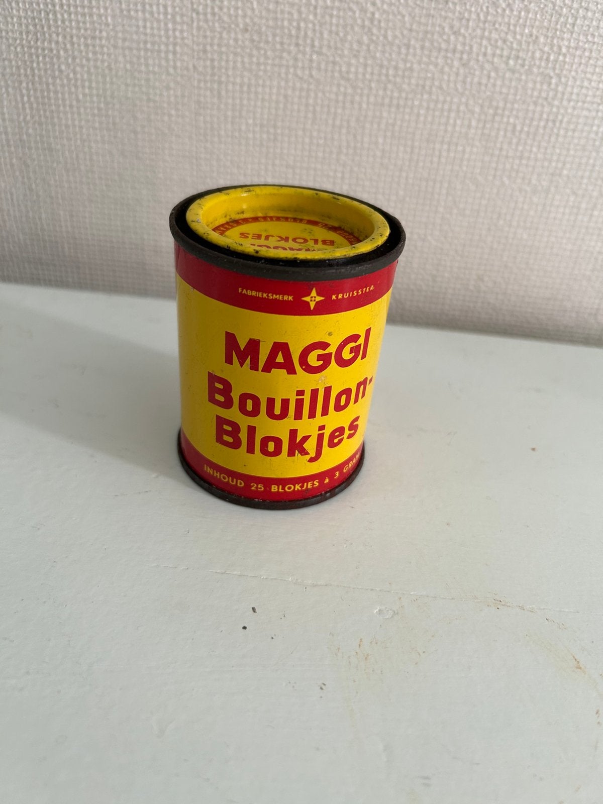 Vintage Maggi Bouillon Blokjes Blik - Verzamelobject, Verzamelen, Ophalen, Gebruikt, Overige, Overige merken