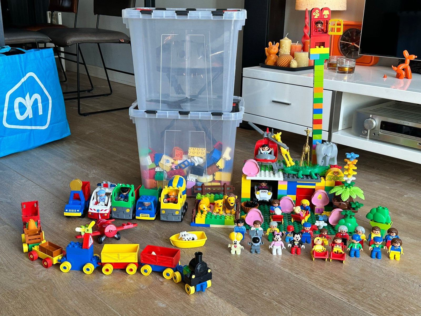 Grote Duplo verzameling met diverse sets en figuren, Ophalen, Gebruikt, Duplo, Inclusief accessoires