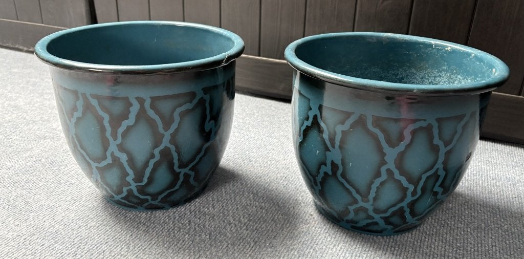 Set antieke bloempotten, Ophalen of Verzenden