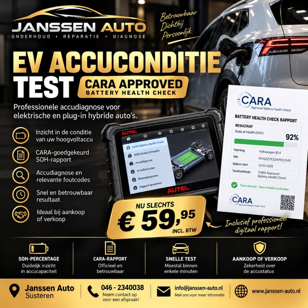Accutest Elektrische Auto | SOH Rapport CARA | € 59,95, Nieuw, Skoda