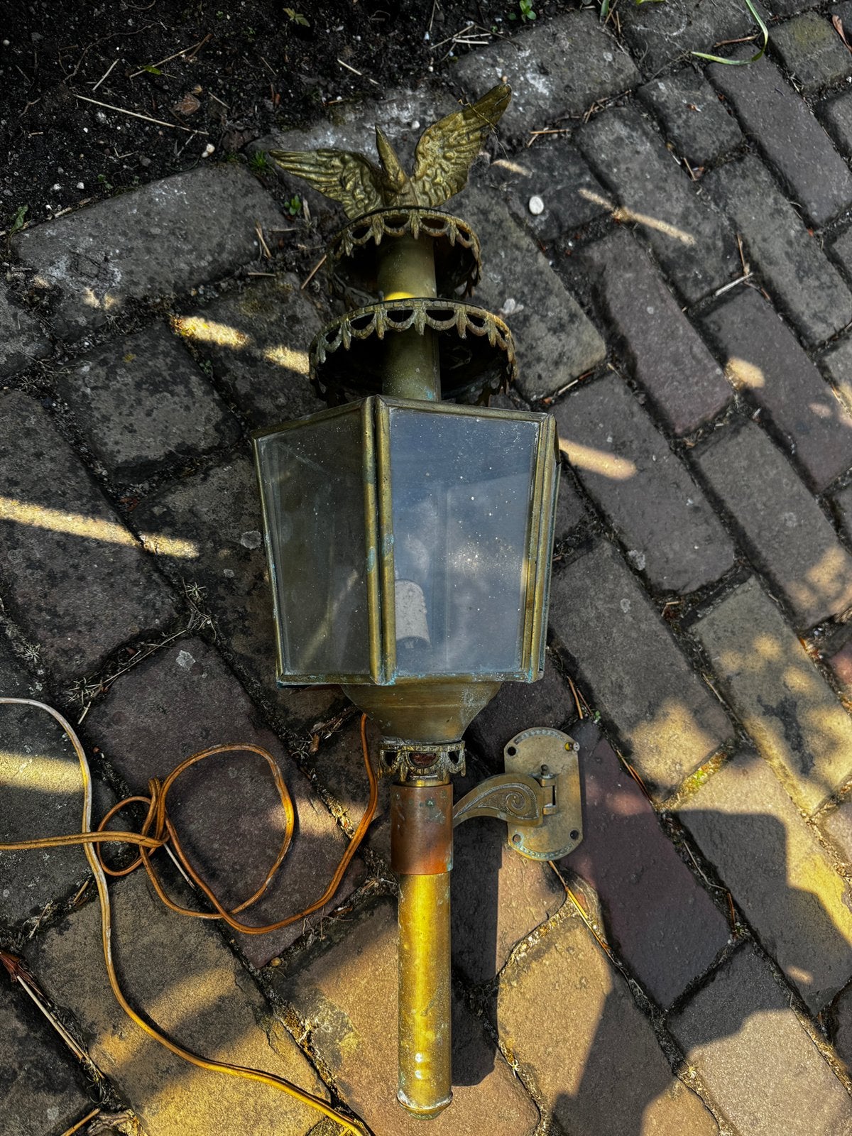Oude koetslamp/lantaarn, Antiek en Kunst, Ophalen of Verzenden