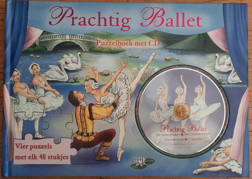 Prachtig Ballet sprookjesboek met puzzels en cd. ongebruikt, Ophalen of Verzenden, Zo goed als nieuw, Sprookjes