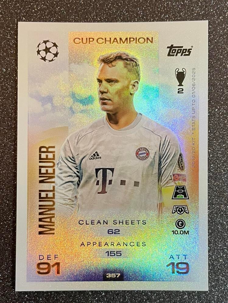 Topps MA 25/26   CUP CHAMPION   NEUER   FC BAYERN MÜNCHEN, Verzenden, Zo goed als nieuw, Plaatje