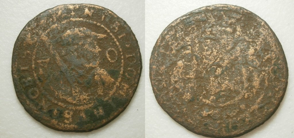 6] Friesland Oord, Postzegels en Munten, Munten | Nederland, Ophalen of Verzenden, Vóór koninkrijk, 1 cent, Losse munt