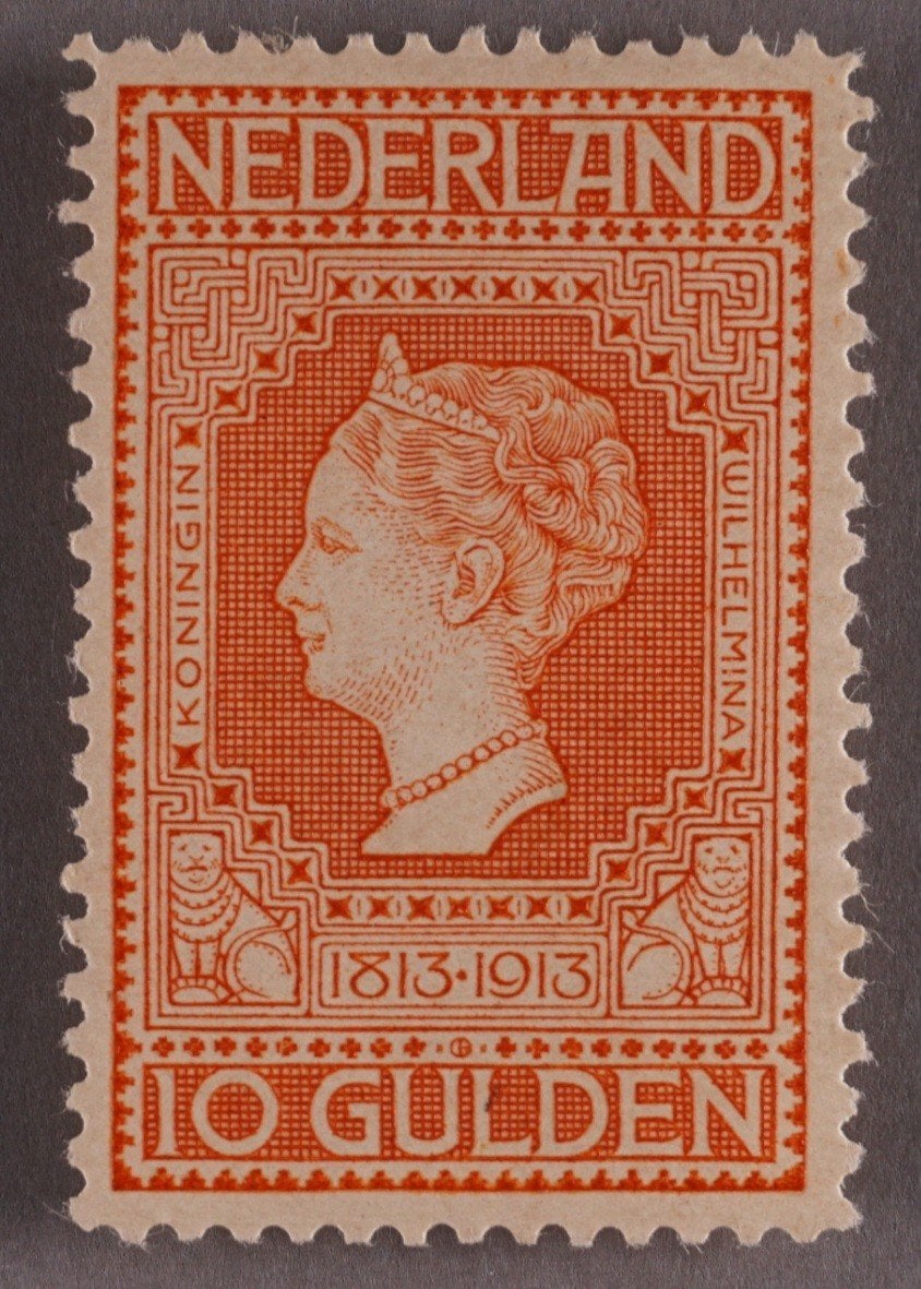 Nederland NVPH 101 jubileum met certificaat, Postzegels en Munten, Postzegels | Nederland, Ophalen of Verzenden, T/m 1940, Postfris