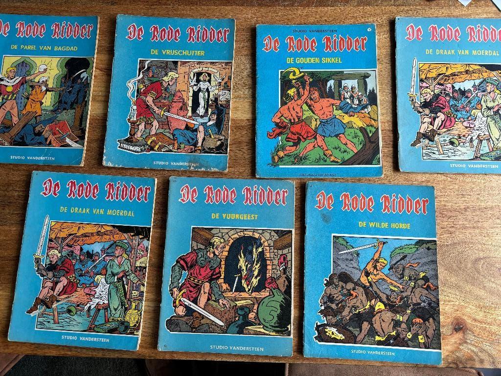 7 boekjes van Rode Ridder, Meerdere stripboeken, Ophalen of Verzenden, Gelezen