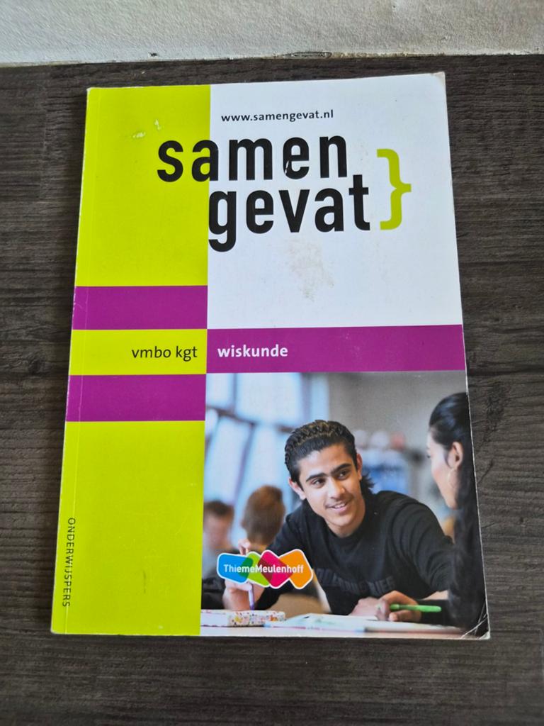 Samengevat VMBO KGT Wiskunde, Boeken, Schoolboeken, Gelezen, Wiskunde A, VMBO, Ophalen of Verzenden