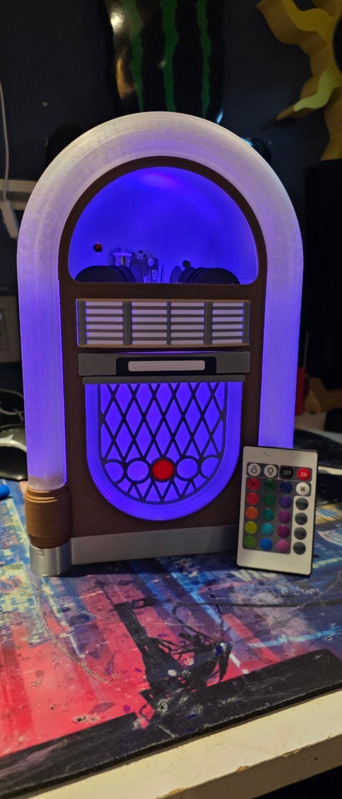 Mini Jukebox met Echte Muziek en Multicolor LED Verlichting, Ophalen of Verzenden, Nieuw