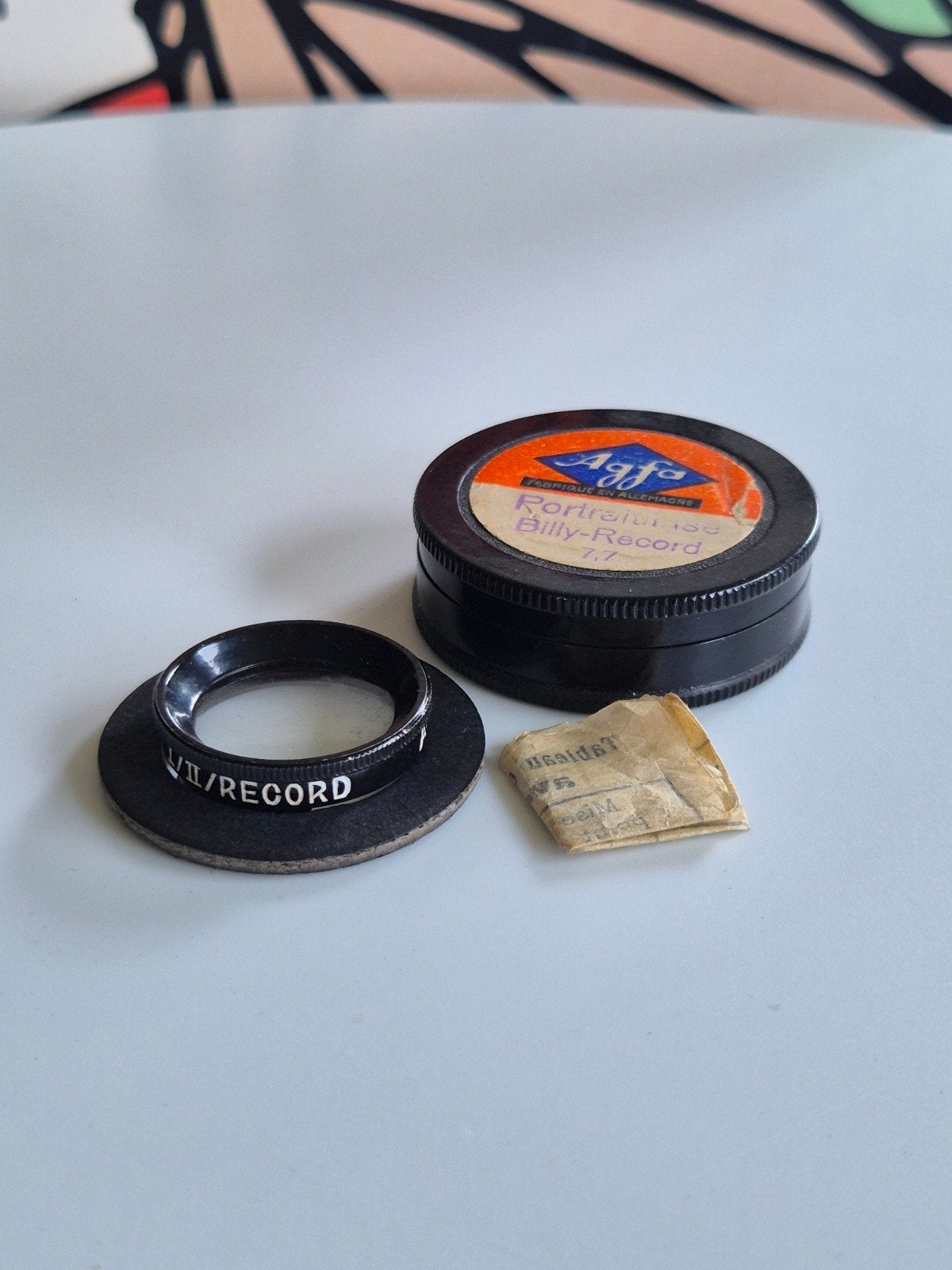 Vintage Agfa Portraitlinse Billy-Record 7,7, Agfa-Gevaert, Info@agfa.com, Gebruikt, Otto-Bayer-Straße 1, 51373 Leverkusen, Duitsland
